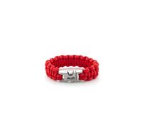 BRACCIALE STEEL CORDA NAUTICA ROSSO