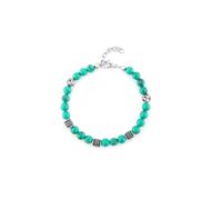 BRACCIALE STEEL, HOWLITE TURCHESE VERDE