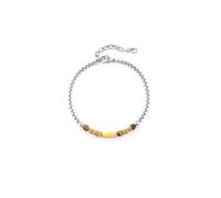 BRACCIALE STEEL/ORO OCCHIO DI TIGRE