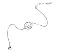 bracciale stetoscopio per lei Braccialetto per donne Medico Bracciale in acciaio inossidabile ornamenti infermieristici ornamenti per infermiere Braccialetti per le donne Argento