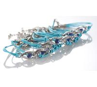 Bracciale STRING Contro il Malocchio Protezione Kabbalah Fortunato SANTO...