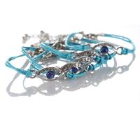 Bracciale STRING Contro il Malocchio Protezione Kabbalah Fortunato SANTO...
