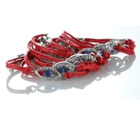 Bracciale STRING Contro il Malocchio Protezione Kabbalah Fortunato SANTO...