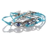 Bracciale STRING Contro il Malocchio Protezione Kabbalah Fortunato SANTO...