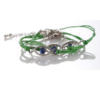 Bracciale STRING Contro il Malocchio Protezione Kabbalah Fortunato SANTO...
