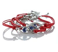 Bracciale STRING Contro il Malocchio Protezione Kabbalah Fortunato SANTO...