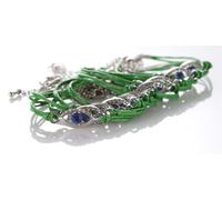 Bracciale STRING Contro il Malocchio Protezione Kabbalah Fortunato SANTO...