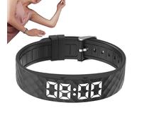 Bracciale sveglia - Silicone 2,44x1,65x0,94 cm | Braccialetto per il risveglio silenzioso | Bracciale con allarme vibrante regolabile, per donne uomini adulti ragazze bambini anziani anziani viaggi