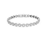 Swarovski 5071173 Braccialetto Angelic Rotondo, Bianco, Placcato rodio