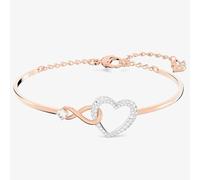 Bracciale Swarovski Infinity Cuore Bicolore Cristallo Bianco 5518869 M