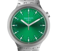 Bracciale Swatch Big Bold Irony Forest quadrante verde acciaio inossidabile S...