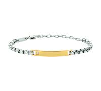 BRACCIALE IN ACCIAIO BICOLOR E CUBIC ZIRCONIA UOMO BREIL