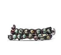 BRACCIALE TAMASHII - DOPPIO GIRO TURCHESE AFRICANO Ref. BHS600-75
