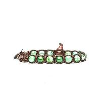 Bracciale tamashii nuovo con pietre piccole da 6 mm Agata Verde Menta BHS601-209