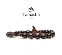Bracciale tamashii originale tibetano pietra GARNET-GRANATO BHS 900-126