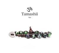 Bracciale tamashii originale tibetano pietra RUBY ZOISITE BHS 900-244