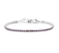 Bracciale tennis 2,5mm con zircone centrale