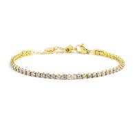 Bracciale tennis 2,5mm con zircone centrale