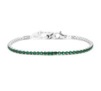 Bracciale tennis 2,5mm con zircone centrale