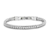 Bracciale tennis 3mm con catena grumetta