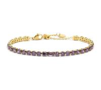Bracciale tennis 4mm con zircone centrale