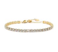 Bracciale tennis 4mm con zircone centrale