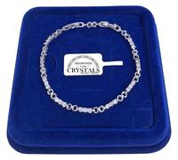 Bracciale Tennis 4mm Infinito pl. oro Giallo 18k con cristalli Swarovski B24