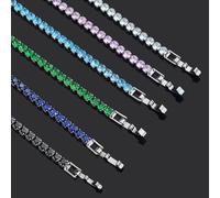 Bracciale tennis con zirconi micro-intarsiati da 4 mm per donna 2025 Nuovi bracciale da uomo Homme Accessori per gioielli all'ingrosso