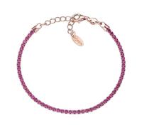 Bracciale Tennis Donna AMEN BTRFU16 Argento 925% Rosè Pietre Fucsia