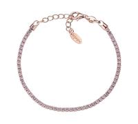Amen Bracciale Tennis Donna In Argento Rosè Con Zirconi Rosa BTRRO16