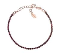 Bracciale Tennis Donna AMEN BTRRU16 Argento 925% Rosè Pietre Rosso