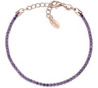 Bracciale Tennis Donna AMEN BTRVI16 Argento 925 Rosato Zirconi Viola 19 cm