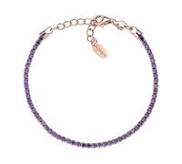 Bracciale Tennis Donna AMEN BTRVI16 Argento 925% Rosè Pietre Viola
