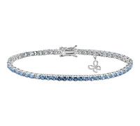 Bracciale Tennis Donna Argento 925 Gioiello Comete Farfalle Misura 18 Elegante cod. Bra 168