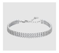 BRACCIALE TENNIS DONNA IN ACCIAIO CON ZIRCONI BIANCHI