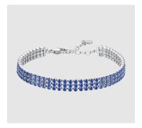 BRACCIALE TENNIS DONNA IN ACCIAIO CON ZIRCONI BLU