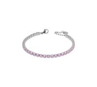 Bracciale Tennis Donna Liujo LJ2424 in Acciaio 316l Silver con Zirconi Rosa