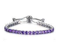 Bracciale Tennis In Cristallo Di Zirconia Cubica Da 4Mm Moda Casual Per Donne