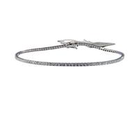 Bracciale Tennis in Oro Bianco 18 kt E Diamanti Naturali 1.14 ct E color NUOV...