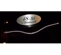 Bracciale Tennis in Oro Bianco 750 18 KT e Diamanti ct 2.34 H SI Grammi 7,8