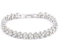 Bracciale Tennis Moda Bracciale Tennis Classico con zirconi cubici Rotondi in Cristallo Durable Design