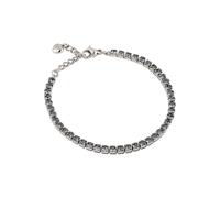 Bracciale tennis OPS donna acciaio color argento pietre colorate 3mm regolabile