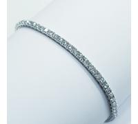 BRACCIALE TENNIS ORO 18 KT DIAMANTI VVS G COLOR 5.50 CARATI GR. 10.0 LOTTO 5.0