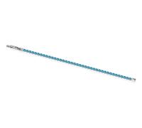 Lowell Bracciale Tennis SSC Napoli Acciaio 316L Azzurro con Cubic Zirconia Gift Box