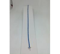 BRACCIALE TENNIS ZAFFIRO ARGENTO ZIRCONI MM 2 4 griffe cm 16 18 20 EXPLOIT
