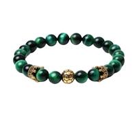 Bracciale Tibetan Color Verde Malachite Cristallo Naturale Amuleto Portafortuna Monaci Tibetani Talismano Protezione Benedizione Buddhismo Mantra Sacri Yoga Idea Regalo Uomo Donna