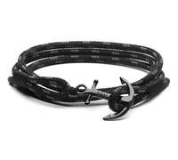 Bracciale Tom Hope Triple Black in Argento