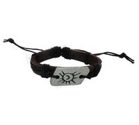 Bracciale Tribale Sole Luna Estate Pelle Teschio Braccialetto Set Surfer