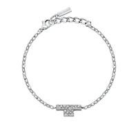 Bracciale TRUSSARDI donna T-Logo acciaio / cristalli bianchi