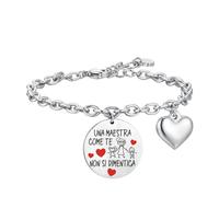 Bracciale UNA MAESTRA COME TE NON SI DIMENTICA Luca Barra Donna